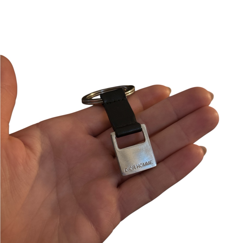 Dior Homme Keychain Silver And Black Keychain